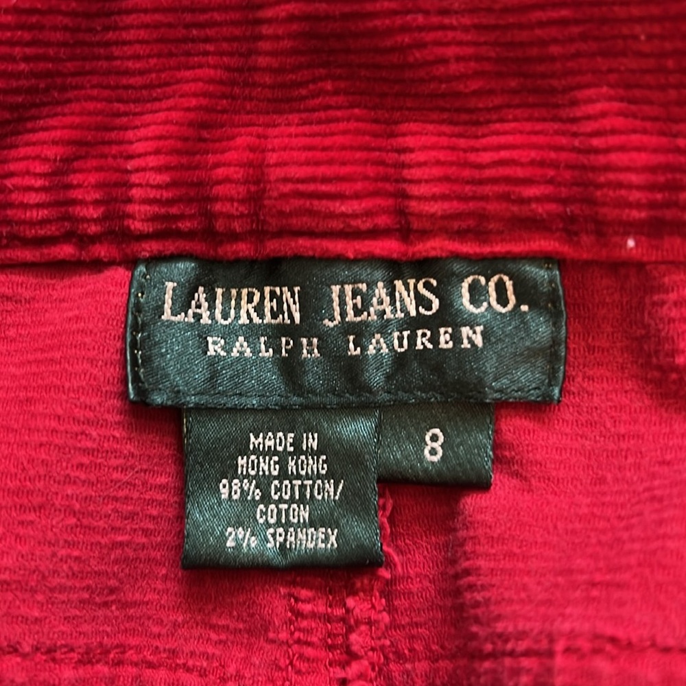 Lauren Ralph Lauren red corderoy - Picture 5 of 11